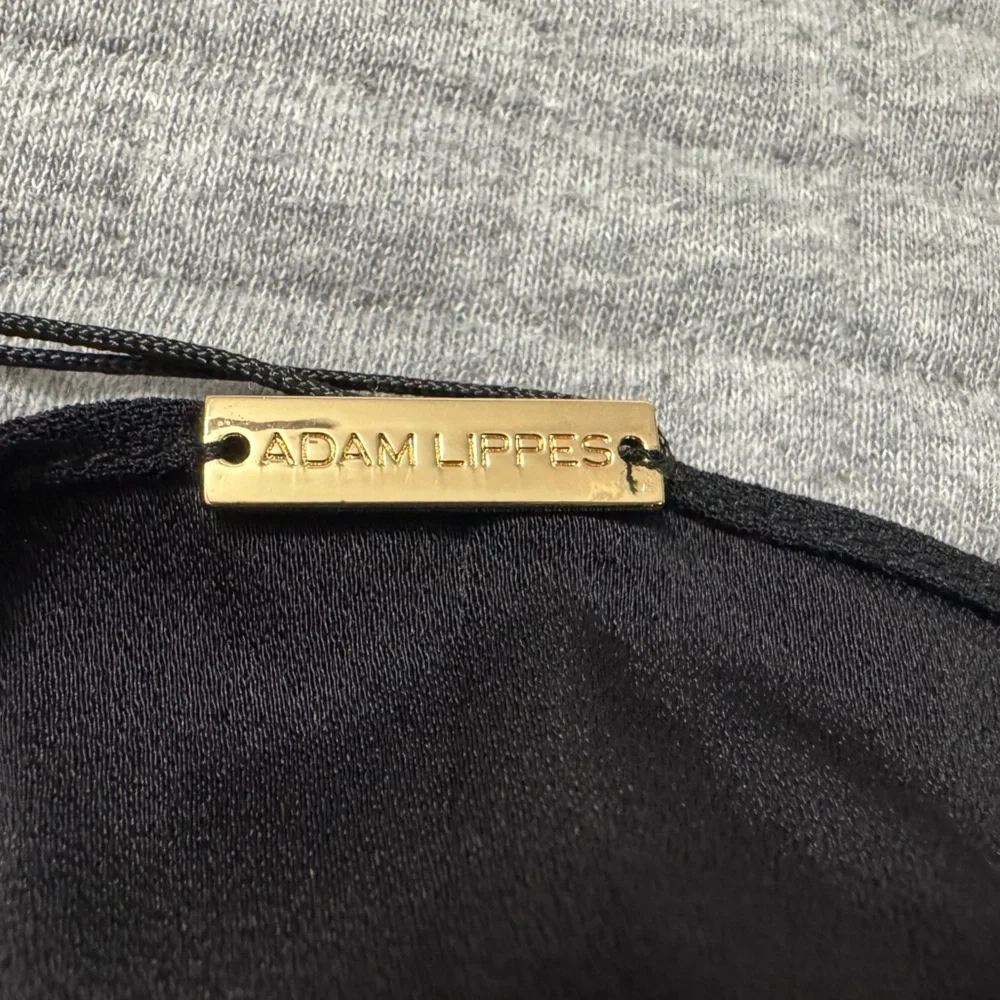 Adam Lippes Black Crepe Scarf Wrap Shell Sleeveless Blouse Size 8 - Picture 13 of 14